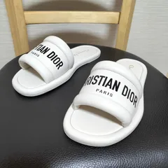 DIOR 36 2/1 23.0 サンダル ミュール パイソン 紫/YC36