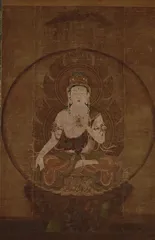 南無観世音菩薩 黄河 掛軸 仏画 菩薩 中国画 南無観世音菩薩 黄河 掛軸 仏画 菩薩 中国画