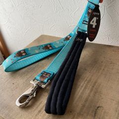旧型ゲート式１２０cmリード　フクロウ柄Hoot　25ｍｍ幅　LUPINE　ルパイン　パッド付き　アメリカ製　軽量　丈夫