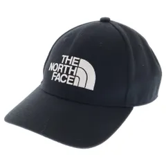 THE NORTH FACE (ザノースフェイス) TNF Logo Cap NN42242 ロゴ刺繍ベースボールキャップ 帽子 ブラック