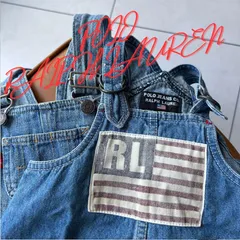 POLO RALPH LAUREN ベビー キッズ ジャンバースカート ポロ デニム ワンピース オーバーオール お洒落 95サイズ