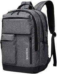 SUNOGE リュック ビジネスリュック バックパック リュックサック 防水 撥水加工 大容量 軽量 メンズ レディース 兼用( 1.ダークグレー)