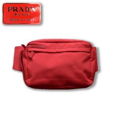 【1999ss】PRADA red body bag archive "カード付"