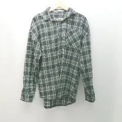 ◇ Anchor Smith アンカー スミス フロントボタン チェック柄 長袖 シャツ サイズM ブラック ホワイト メンズ E  【1310050000776】のサムネイル