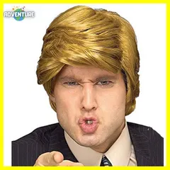 ドナルド・トランプ大統領 風 ウィッグ アメリカUSA コスプレ 金髪 メンズ 男性 かつら カツラ  ハロウィン 仮装  なりきり おもしろ パーティー ものまね コント 劇などに