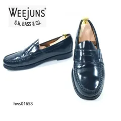G.H.Bass＆Co. WEEjUNS LOGAN コインローファー US8.5 メンズ ブラック ウィージャンズ hws01658のサムネイル
