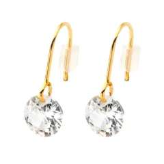 【ゴールド×ピアス】[Cream dot. クリームドット公式] ピアス レディース フック 金属アレルギー ニッケルフリー 揺れる キュービックジルコニア 一粒ビジュー 大人 上品 エレガントのサムネイル