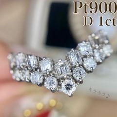 ウルウル✨D0.70CT❗️プラチナローズカットダイヤパヴェリング