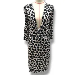 MARELLA マレーラ カシュワールドレスワンピース 花柄 フラワー 36210451-S-01 黒 ブラック ピンク Sサイズ レディース 春 ゴーゴー古着マルイ草加店23 No.有325