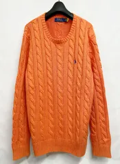 POLO RALPH LAUREN ポロ ラルフローレン ケーブルニット コットン クルーネック セーター