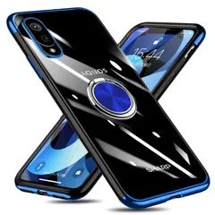 【新着商品】用カバー アクオスセンス3 全面保護カバー 変形防止 一体型 軽量 薄型 防塵 青 落下防止 車載ホルダー対応 TPU スタンド機能 ストラップホール付き スリム SHV48 SH-M12 SHV45 SH-02M W-DDYX-14-03 耐衝撃のサムネイル