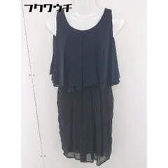 ◇ Another Edition CROIX ノースリーブ ミニ ワンピース サイズ38 ネイビー ブラック系 レディース  【中古】 【1110220016572】のサムネイル