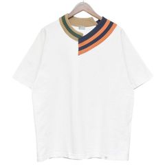 kolor/BEACON　カラービーコン　2021SS　リブニットドッキングTシャツ　21SBM-T01231　8054000210701