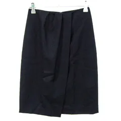 ユナイテッドアローズ スカート ボトムス ラップ ウール ラメ 日本製 レディース 34サイズ ネイビー UNITED ARROWS 【中古】