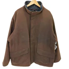 ポロバイラルフローレン Polo by RALPH LAUREN 90S 裏地フリース 比翼 ジップアップ スタンドカラー オイルド ジャケット メンズ import：XL 