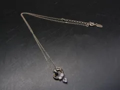 4℃ ヨンドシー SV925 ラインストーン ハート ネックレス ペンダント アクセサリー レディース シルバー系 DI9471のサムネイル