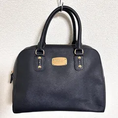 MICHAEL KORS レトロ風 ミニボストンバッグ ショルダー・メタルチャーム欠品 35F5GSAS2L ブラック