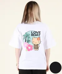 【ムラスポ公式】新品 LOVE BOAT ラブボート 半袖 Tシャツ レディース ハローキティ バックプリント ロゴ LBKTハイビT LBKT-ST03のサムネイル
