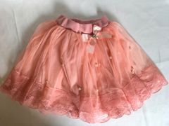 子供用スカート　パール付き　ピンク　13
