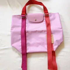 【限定カラー】日本未発売　Longchamp ル プリアージュ REPLAY ハンドバッグ  大　ローズ　入手困難　レア　貴重
