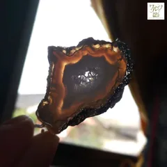 【50cm】アゲート ジオード ネックレスD【サージカルステンレス】