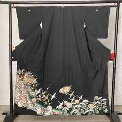 黒留袖　正絹　中古品　HAA1147   4K393