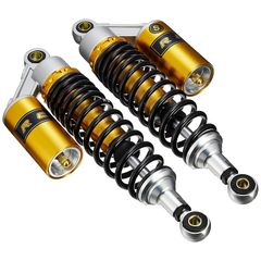 バイクパーツセンター オートバイ対応 リアサスペンション RCリアショック Sタイプ 黒色 1