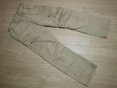 ベベ BEBE 子供服 パンツ ズボン ボトムス ベージュ ロング丈 秋 冬 140cm ★2 キッズ ジュニア 【中古】 ユーズド 男の子 男児 ボーイズ ブランド USED アウトレット 古着 子ども服 こども服 子供 子ども