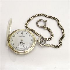 Los Erard ルイエラール ◆懐中時計 手巻き 925 銀製 ポケットウォッチ スモセコ メンズファッション【中古】 