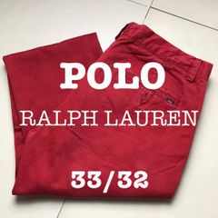 CN32【POLO RALPH LAUREN☆チノパン】33/32 古着 ポロチノ パンツ ポロ ラルフローレン