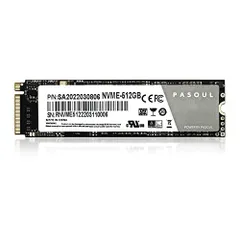 PASOUL SSD 512GB NVMe M.2 2280 PCIe Gen 3.0 x2 3D TLC 省電力 最大