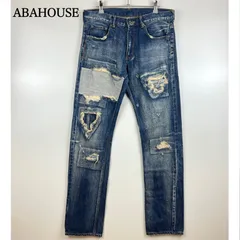 ABAHOUSE  00s y2k grunge BORO destroy crush denim pants 2 M アバハウス 襤褸 クラッシュデニムパンツ ダメージ加工 5351 平成 お兄系 アーカイブのサムネイル
