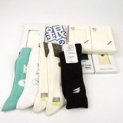 エレッセ/クロコダイル/レノマ他 靴下 10点セット クルーソックス ブランド まとめて 大量 メンズ 【中古】
