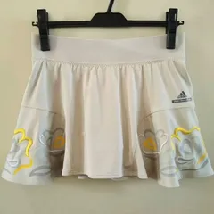 adidas ステラマッカートニー  テニスウェア  スコート  roche  ローチェ  長袖シャツ  2点セット  Мサイズ  中古美品  グレージュ  白