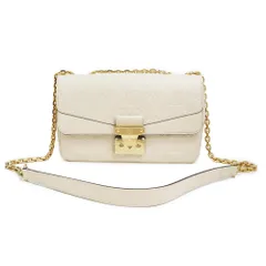 ルイ ヴィトン マルソー チェーン ショルダーバッグ 斜め掛け モノグラムアンプラント レザー クレーム オフホワイト 白 ゴールド金具 M46201 LOUIS VUITTON（新品・未使用品）