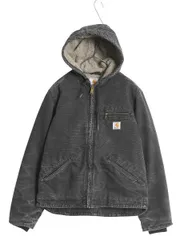 【お得なクーポン配布中!】 US企画 カーハート ダック シエラ ジャケット レディース S 古着 裏 ボア パイル フリース フルジップ ブルゾン アクティブ 廃盤 黒 ワーク