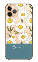iPhone15Pro ケース カバー iPhone15 プロ スマホケース ハードケース カモミール フラワー お花 花柄 大人女子 ナチュラル シンプル おしゃれ 可愛い かわいい カラー02