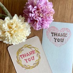 消しゴムはんこ【THANK YOU ③】　ありがとうメッセージ