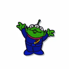 ワッペンAlienエイリアン(7.8x7.5cm) /手芸 パッチ アメ雑 アメリカン雑貨 カスタム モーター ヴィンテージ パッチワーク アメリカ US ホットロッド アメ車 バイク ツーリング トイストーリー ディズニー ピクサー
