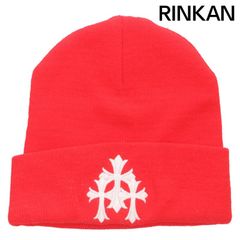 クロムハーツ  WOOL WATCH CAP/ウールワッチキャップ セメタリークロス刺繍アクリルビーニー メンズ ONE SIZE