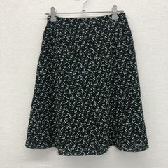 【KLEIN PLUS】クランプリュス　紺系　緑系　36　フレアスカート　レディース　ボトムス　美品