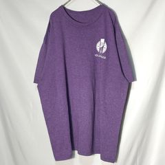 インディアナ州 ボランティア Indiana 医療企業 aetna 両面プリント　企業ロゴ　オーバーサイズ　半袖Tシャツ　パープル　XL相当　US古着