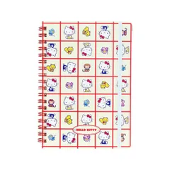 【メール便】ハローキティ リングノート ＷリングノートB6 レトロ SC4 サンリオ サンスター文具 新学期準備文具 キャラクター グッズ 