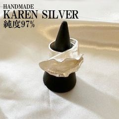 新着 シルバーリング カレンシルバー ハンドメイド エスニック 純銀 #148