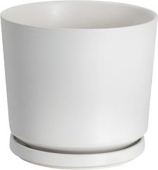Ekirlin 植木鉢 陶器鉢 プランター 5号（15cm,ホワイト）