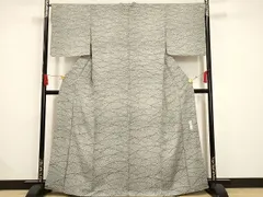 平和屋着物■付下げ　作家物　芝草文　正絹　逸品　AAAL4301Agk