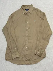 【秋色】ラルフローレン 　麻シャツ 　ベージュM RALPH LAUREN(ラルフ ローレン)｜【POLO RALPH LAUREN