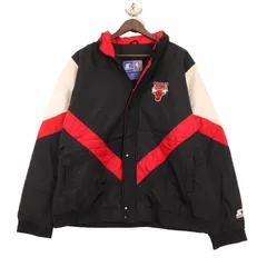 希少M☆EURO輸入90s】NBAシカゴブルズ 両面刺繍ナイロンジャケット