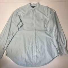 海外古着 Polo Ralph Lauren ポロ ラルフローレン ストライプシャツ コットン ロゴ刺繍