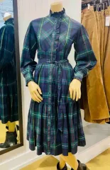 (新製品) )) ラルフローレン 2 サイズ チェック フリル メキシロン ワンピース